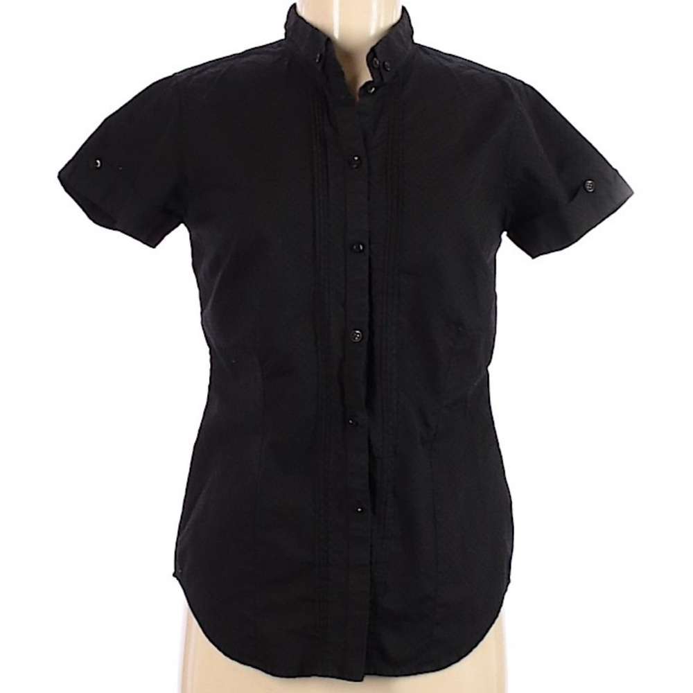 Ben Sherman | Black, short sleeved button up | M